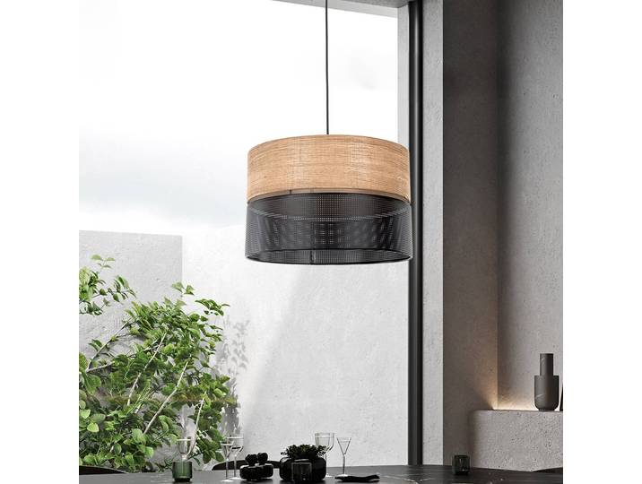 Hängeleuchte Nicol TK Lighting, dimmbar, Holz hell, für Wohn- / Esszimmer, Modern