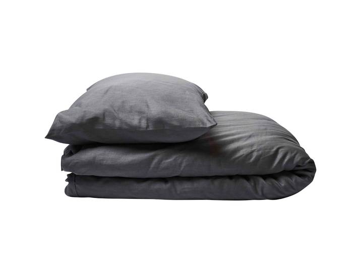 Journey Living Duvetbezug Braga Stone Einfarbig Baumwolle 240 x 240 cm
