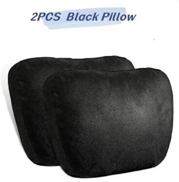 Uplifted Finds Universal Memory Cotton Cervical Calibration And Ergonomic Interface 2 Pcs Black Pillow