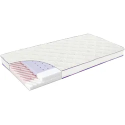 Träumeland Matratze Polarstern 70x140 cm Anti Allergie Kaltschaum, weiss