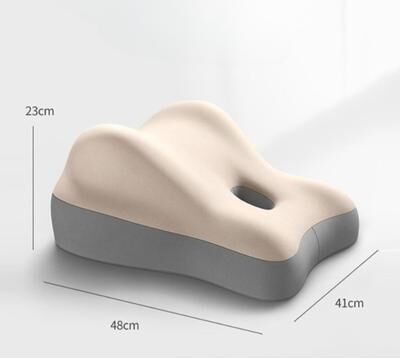 Youfap Market Ergonomic Memory Foam Bed Pillow For Waist & Tummy Support beige