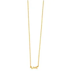 LEAF - HALSKETTCHEN LOVE - gold