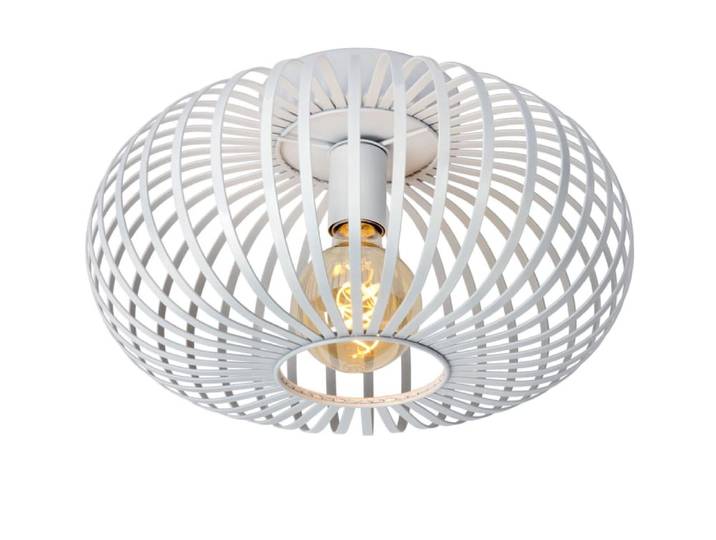 Plafonnier métal blanc 39.5 cm