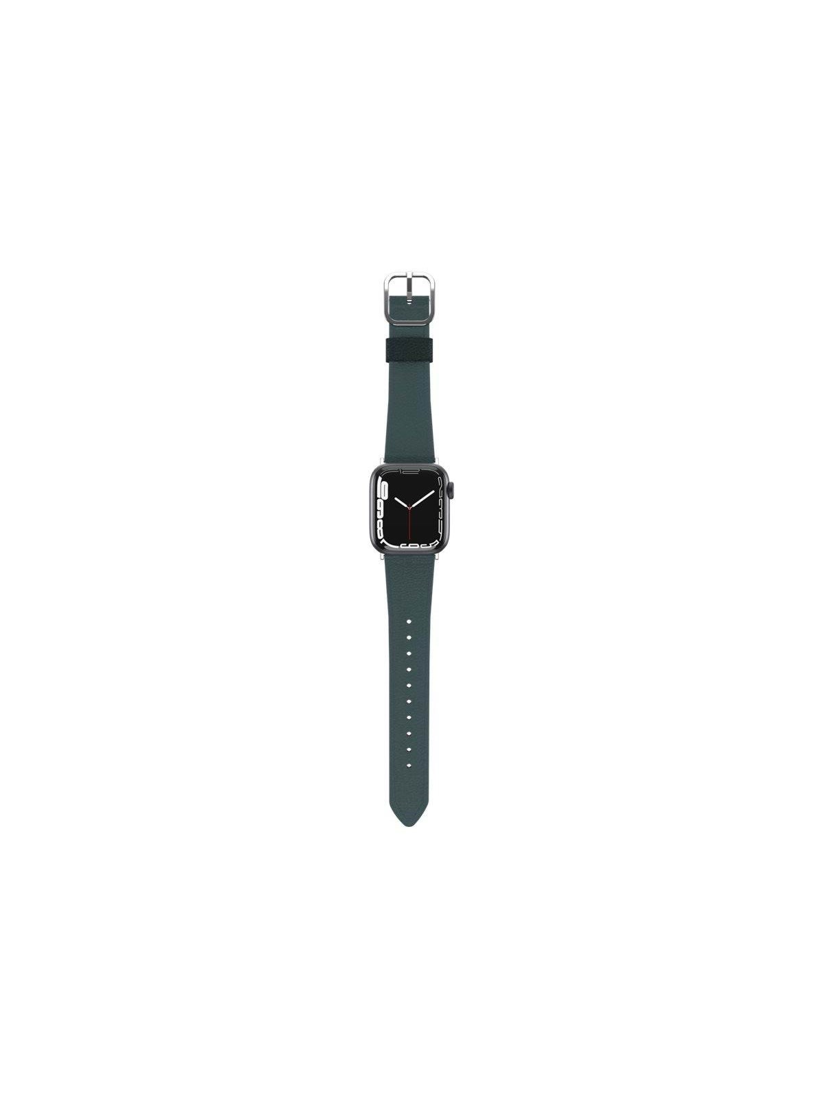 OtterBox Symmetry Cactus Leather Watch Band for Apple Watch 40/41/42mm Juniper Sprig - green