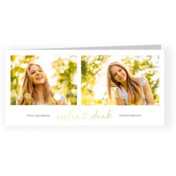 Dankeskarte Jugendweihe: Simply Lovely mit Fotos