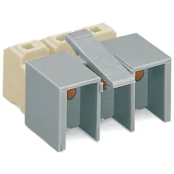 Wago 272-402/272-488 Netzanschlussklemme,ohne PE-Kontakt,ohne Drücker,weiß/grau 272402272488  - 500 Stück