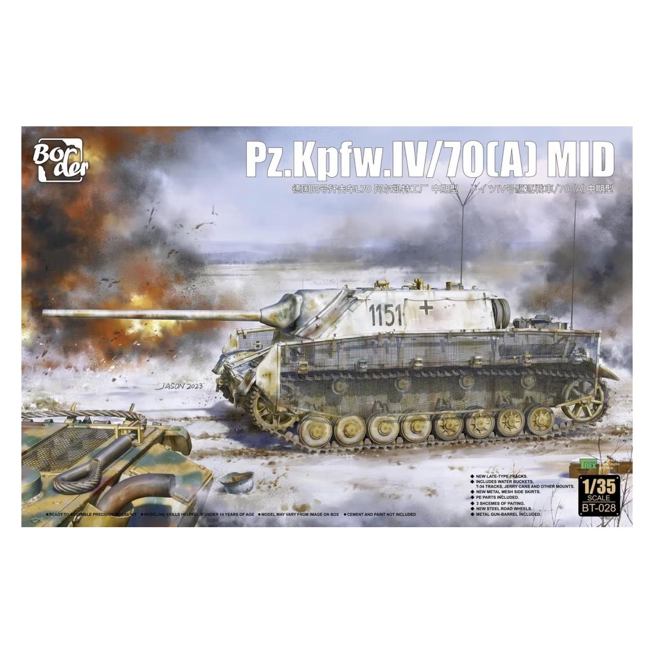 Border Model 1:35 BT028 Jagdpanzer IV L/70(A) MID Plastic Modelbouwpakket (BMBT028)