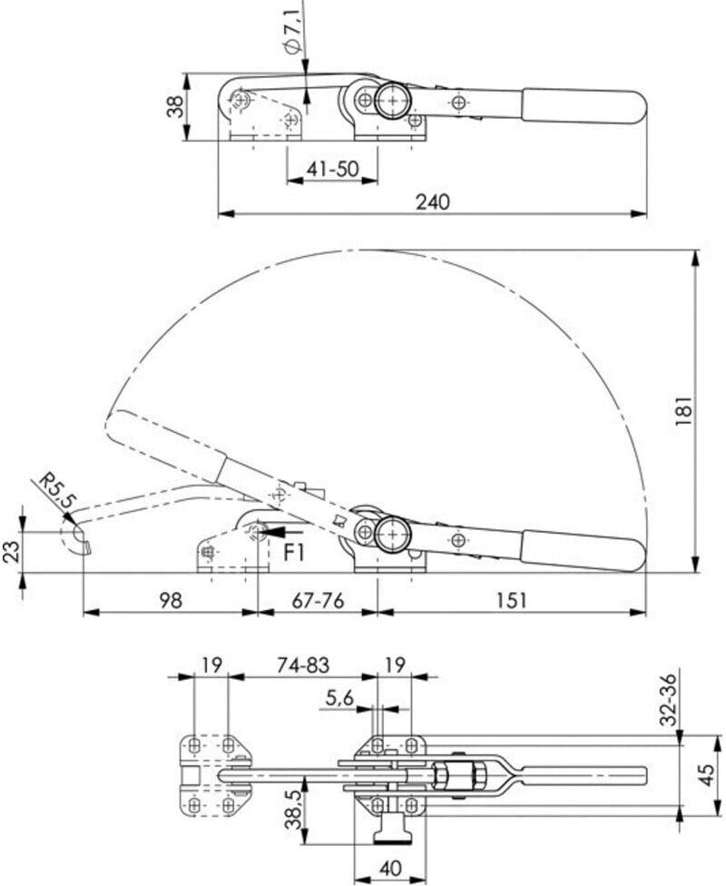 AMF Andrückschraube Zum Klemmen 6 (99085)