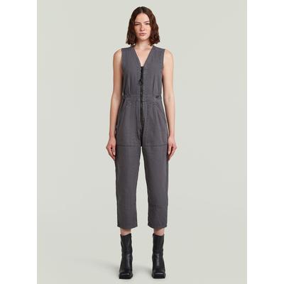 Jumpsuit G-STAR "Relaxed Jumpsuit", Damen, Gr. XS, Normalgrößen, petrol gd, Obermaterial: 100% Baumwolle, Overalls Jumpsuit