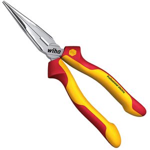 Wiha Flachrundzange 26720, Professional electric, gerade mit Schneide, 160mm, VDE isoliert