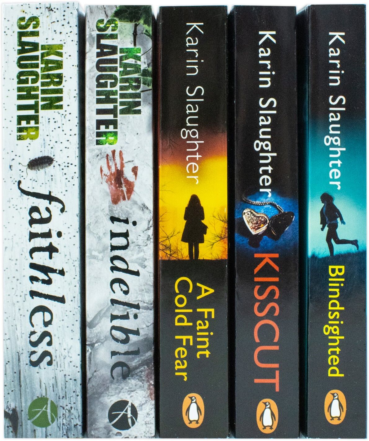 Arrow Books Grant County Series 5 Books Collection Set by Karin Slaughter - Crime Thriller Paperback - Blindsighted, Kisscut & More