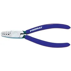 PROMAT Aderendhülsenzange Gesamt-L.180mm 0,25-16,0 (AWG 23-5)mm2 pol.Ku.-Überzug