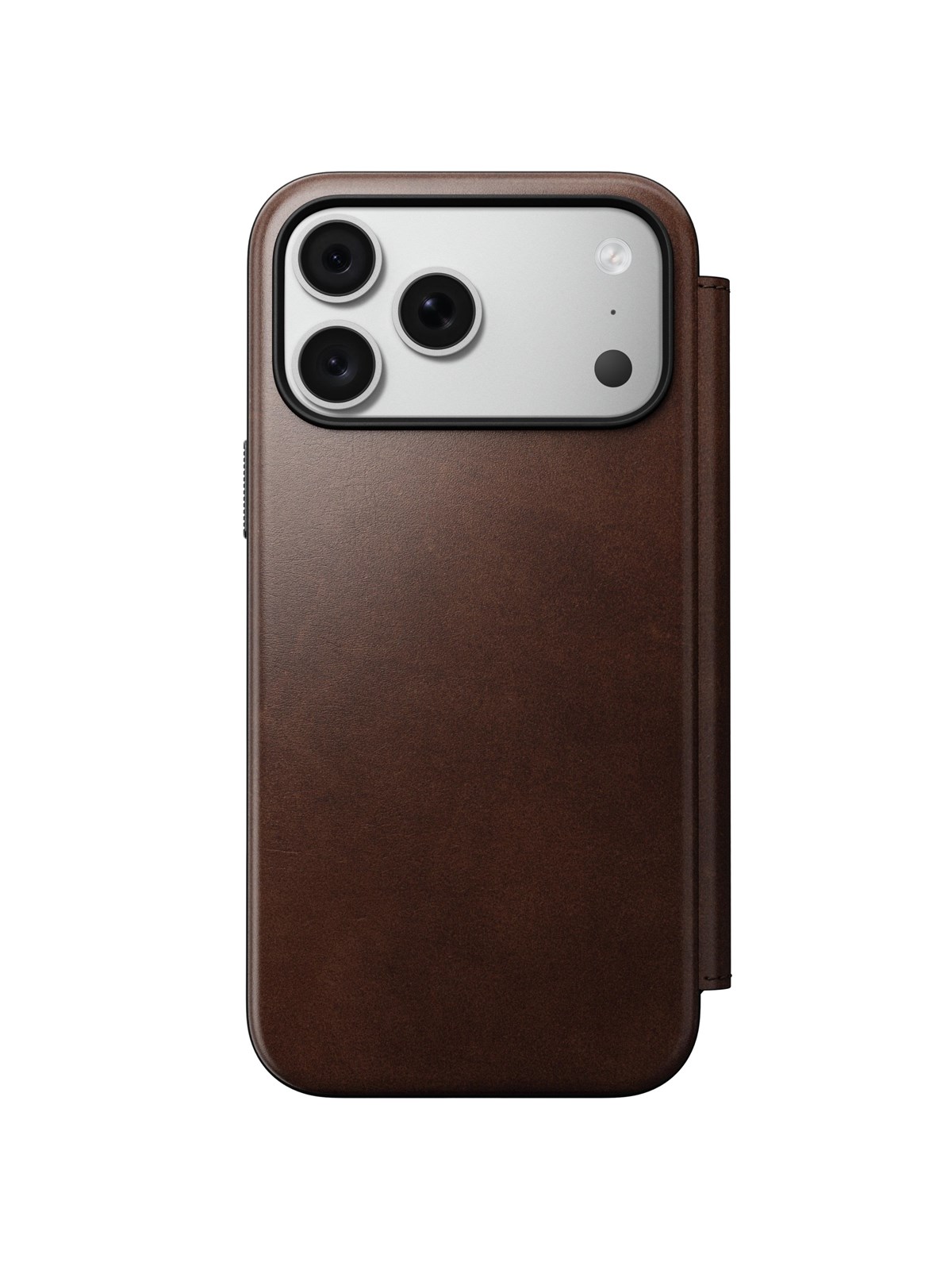 Nomad Modern Leather Folio - rustic brown (Horween) - iPhone 18 Pro Max/17 Pro Max