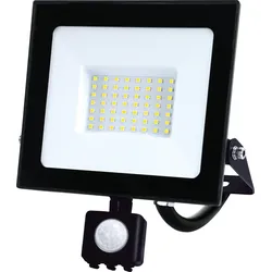 BLULAXA 49542 - LED-Flutlicht, 50 W, 4300 lm, 4000 K, Bewegungssensor