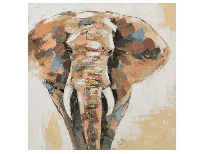 Bild Imposanter Elefant image LAND / Grösse: 90 x 90 cm