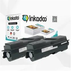 Inkadoo, Toner, Toner sparset kompatibel zu Kyocera 1T02LY0NL0 / TK-160 enthält 2x Tonerkartusche Schwarz (BK)