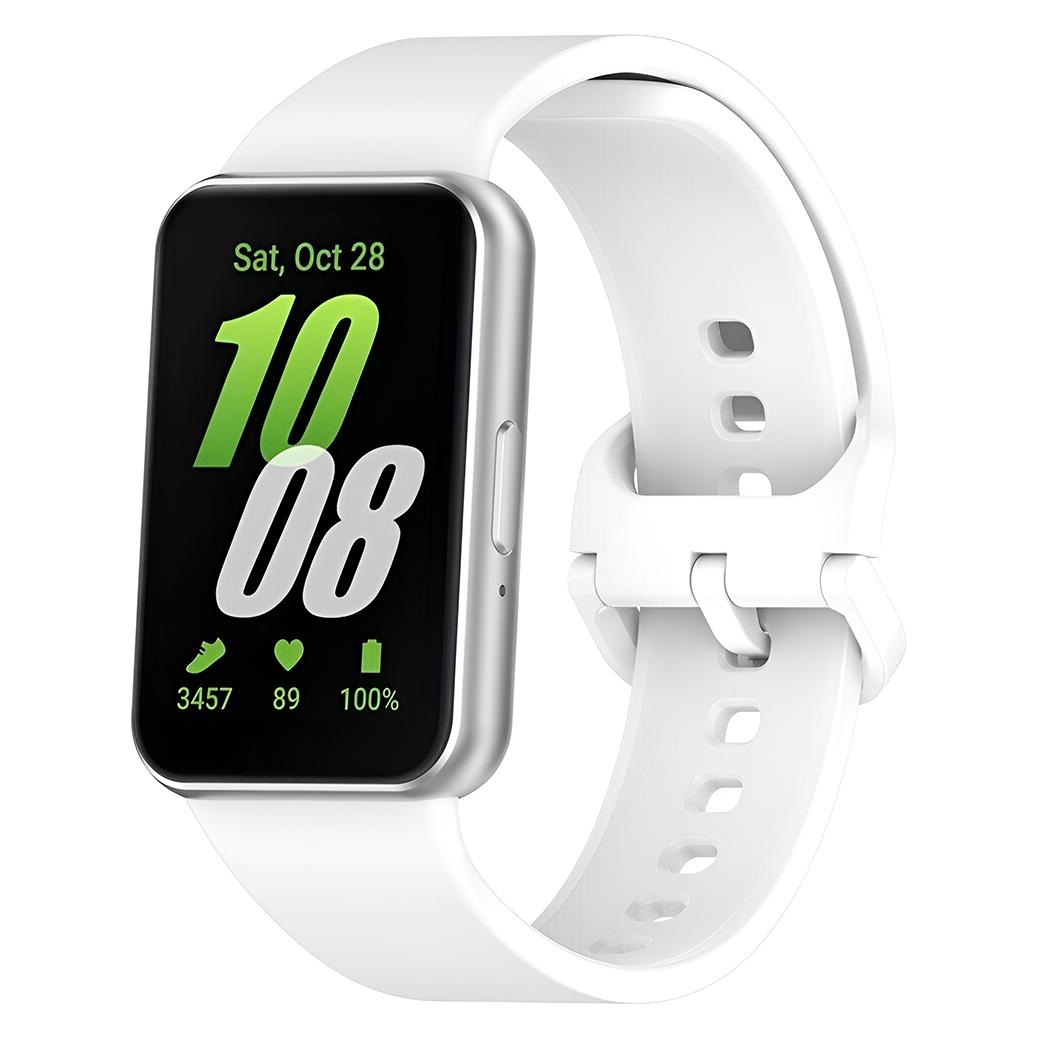 Techsuit - Watchband (W086) - Samsung Galaxy Fit3 - White (Silicone) (70708512)