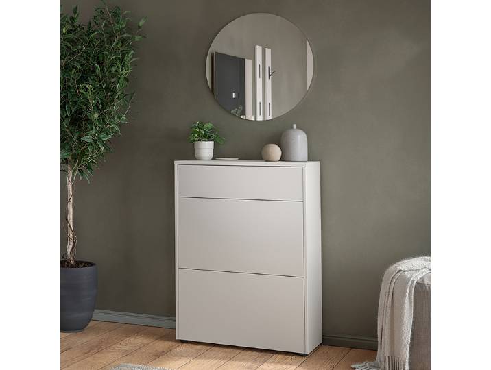 Ensemble de vestiaire Binetto 2 pièces 70 x 200 x 34cm Beige/Cachemire