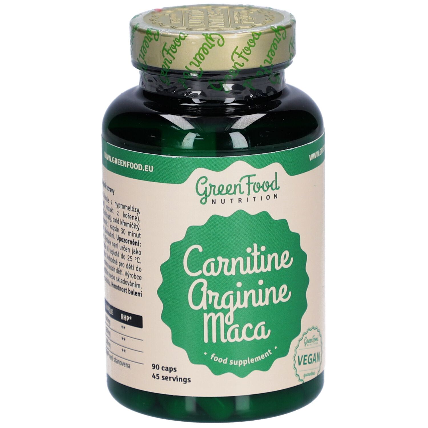 GreenFood Nutrition Carnitine Arginine Maca 90cps 90 St Kapseln