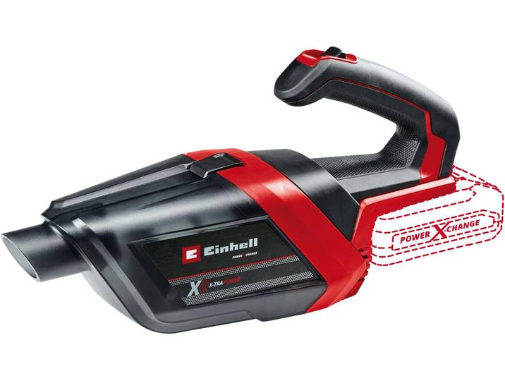 EINHELL Akku-Handstaubsauger TE-HV 18/06 Li 0.6 l Staubfangbehälter , schwarz (rot, schwarz), Akkusauger, Akku-Handstaubsauger