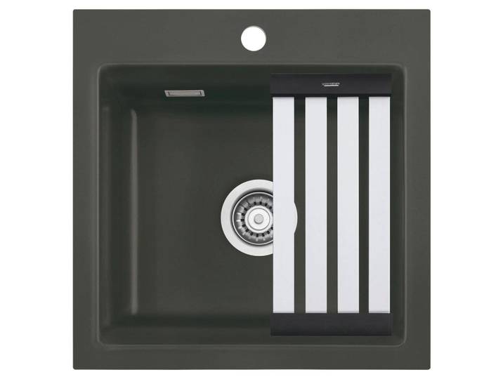 Systemceram Spüle Kara 51, Schiefer, Keramik, 51x20x51 cm, Küchen, Küchenausstattung, Küchenspülen, Keramikspüle
