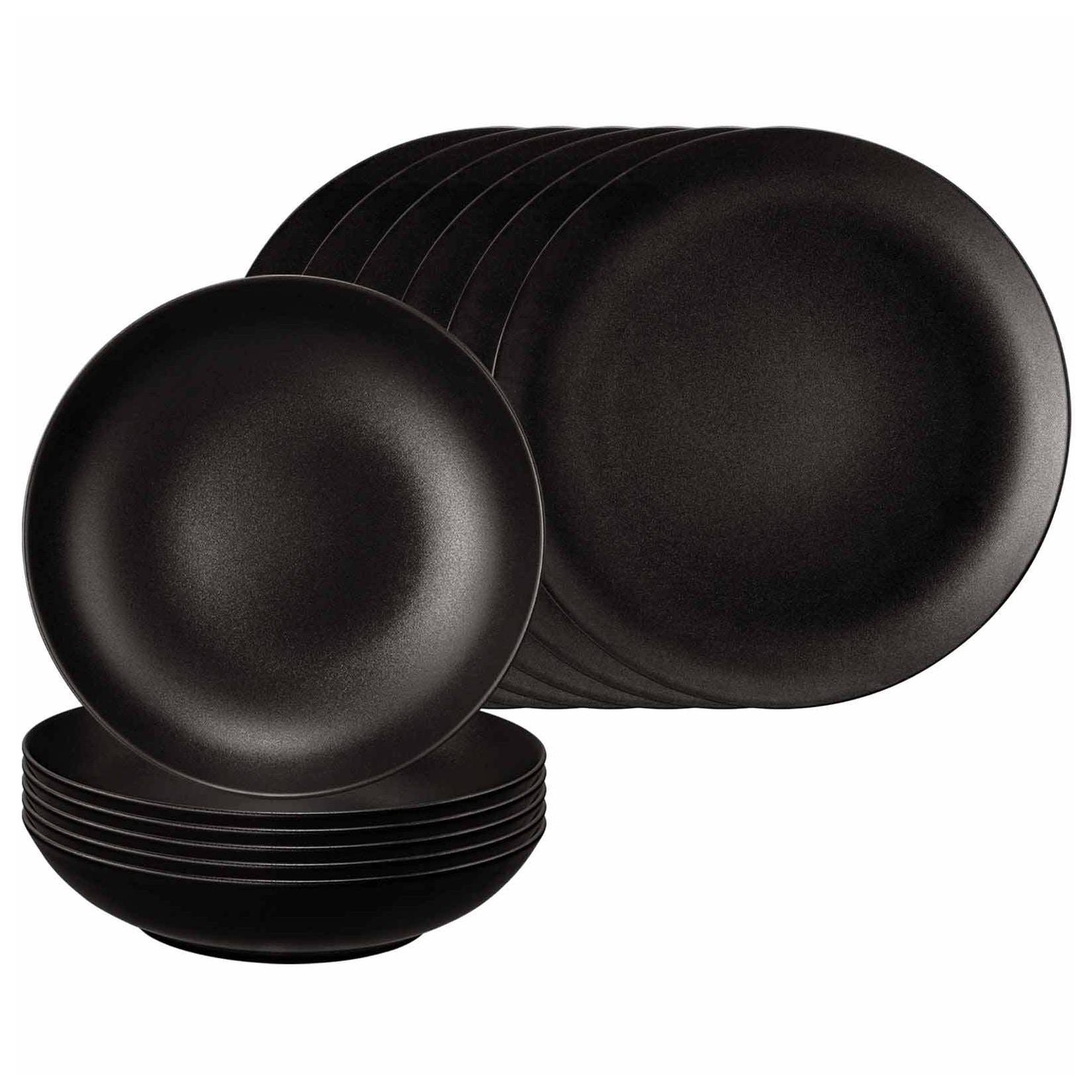 Seltmann Weiden Tafelservice Liberty Velvet Black 12-tlg.