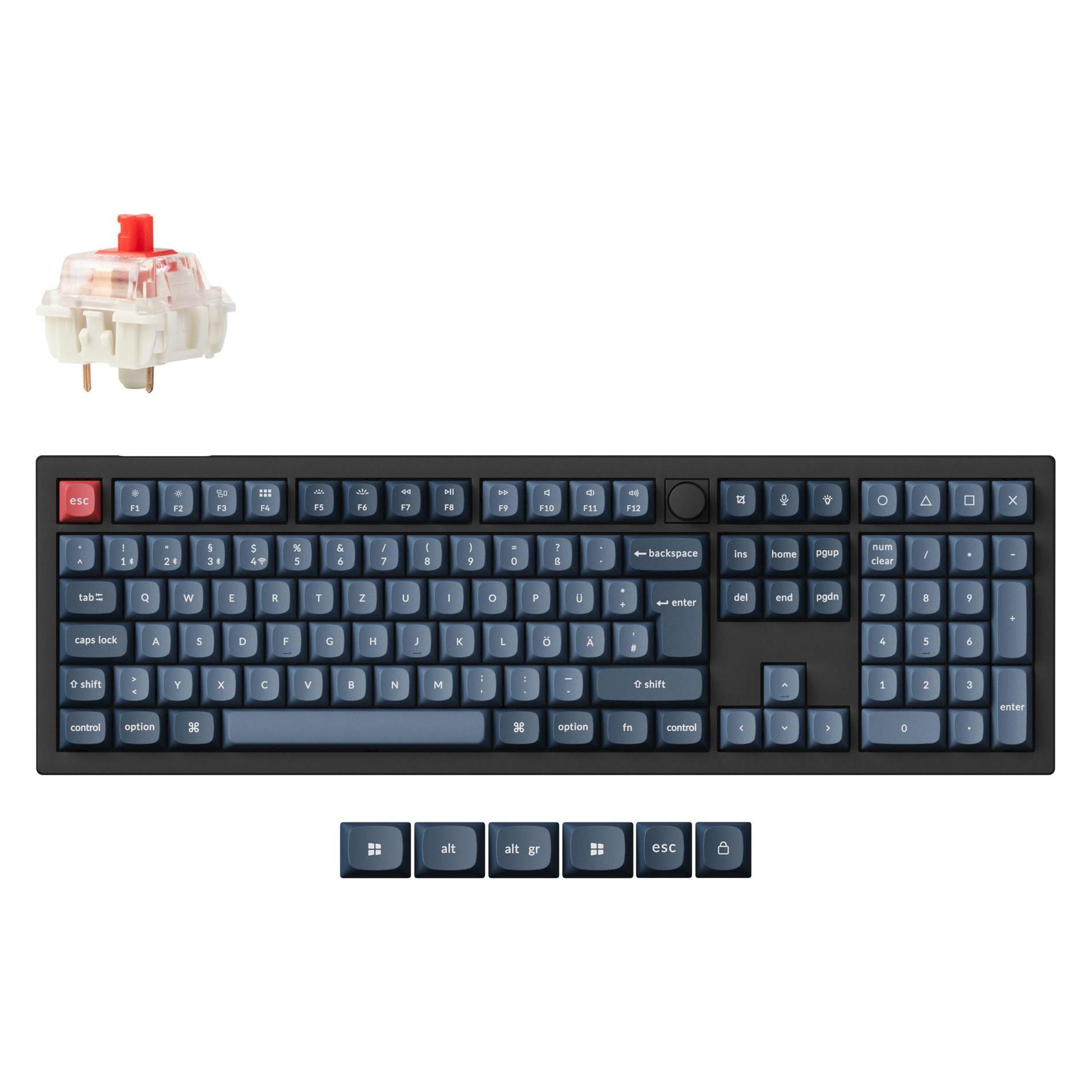 Keychron V6 Max (DE, Kabelgebunden, Kabellos) (V6M-D1-DE)