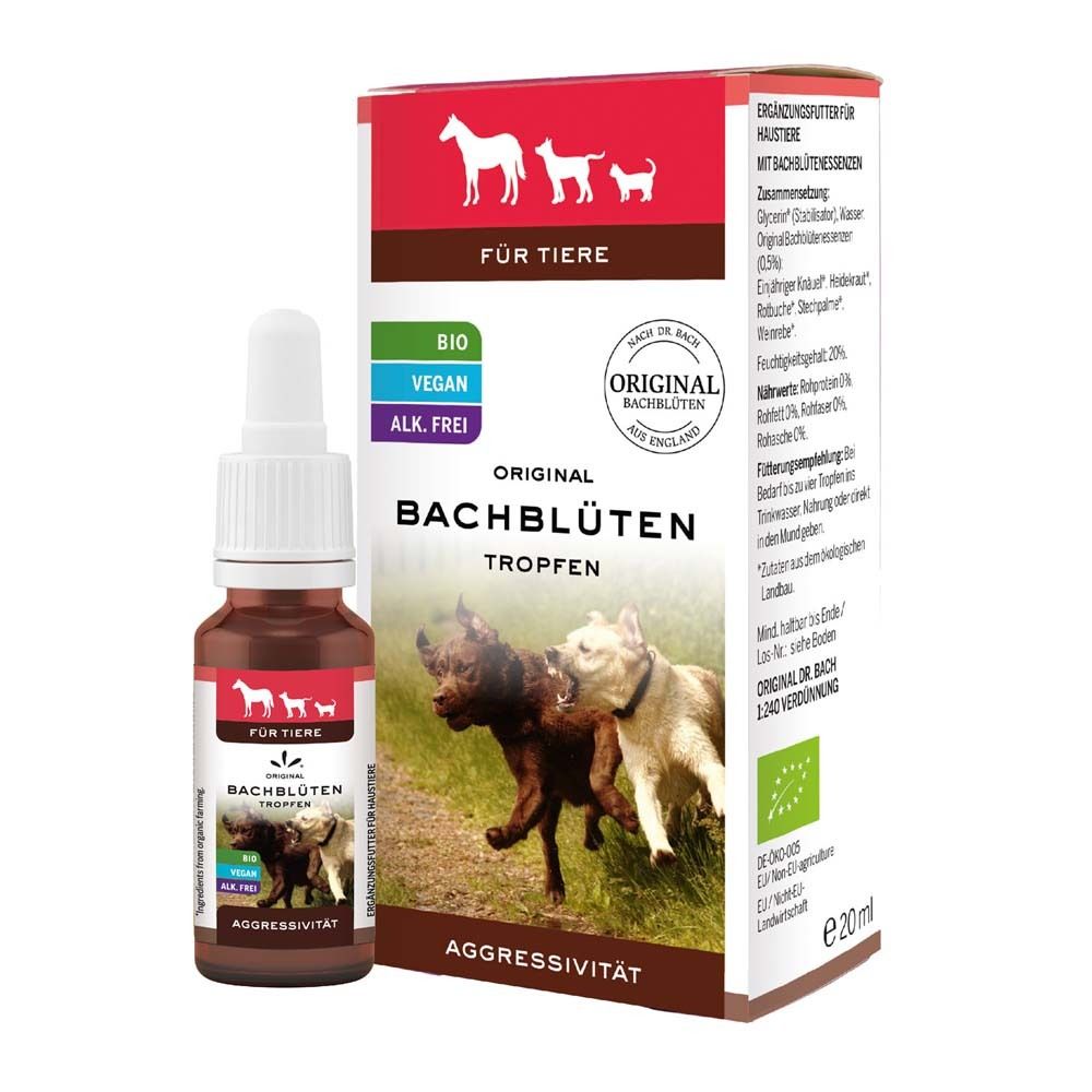 Bachblüten Tiere Tropfen Aggressivität 20 ml