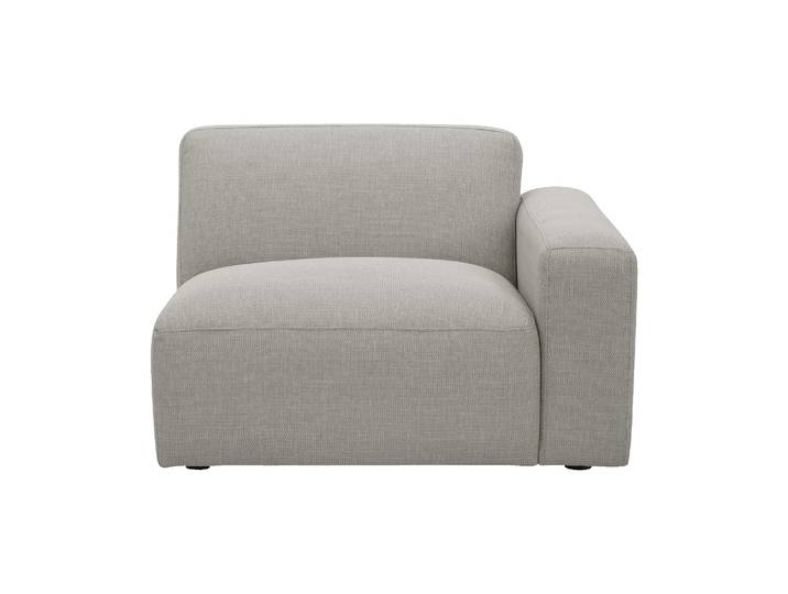 HABITAT - Module d'angle droit en tissu - Gris perle - Cremi