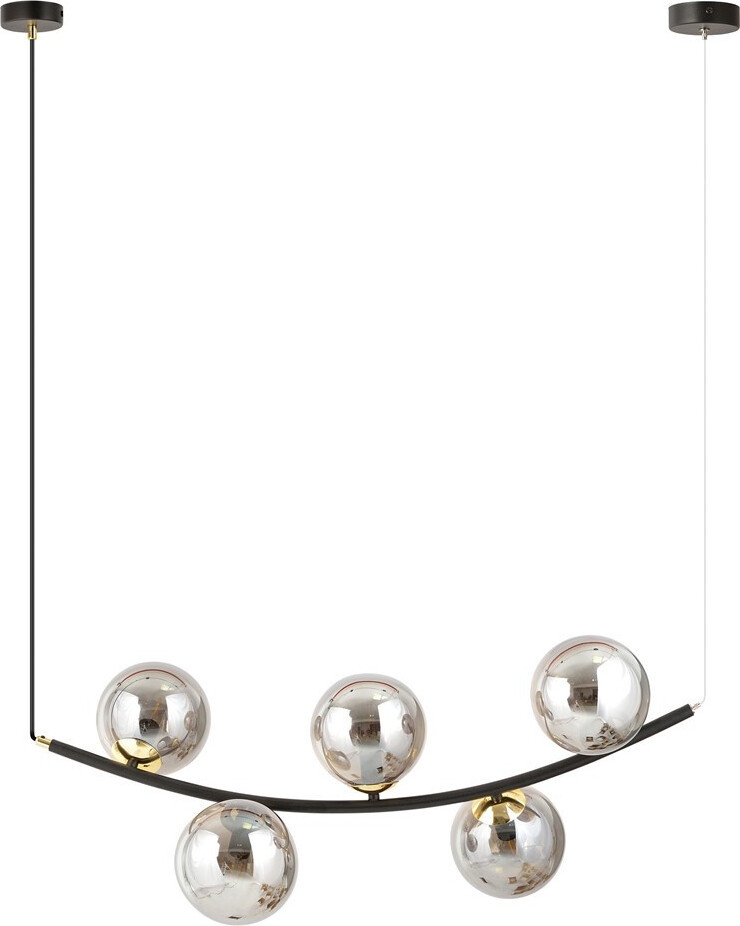 Emibig Hanglamp RITZ 5 BL Kroonluchter - Grafiet