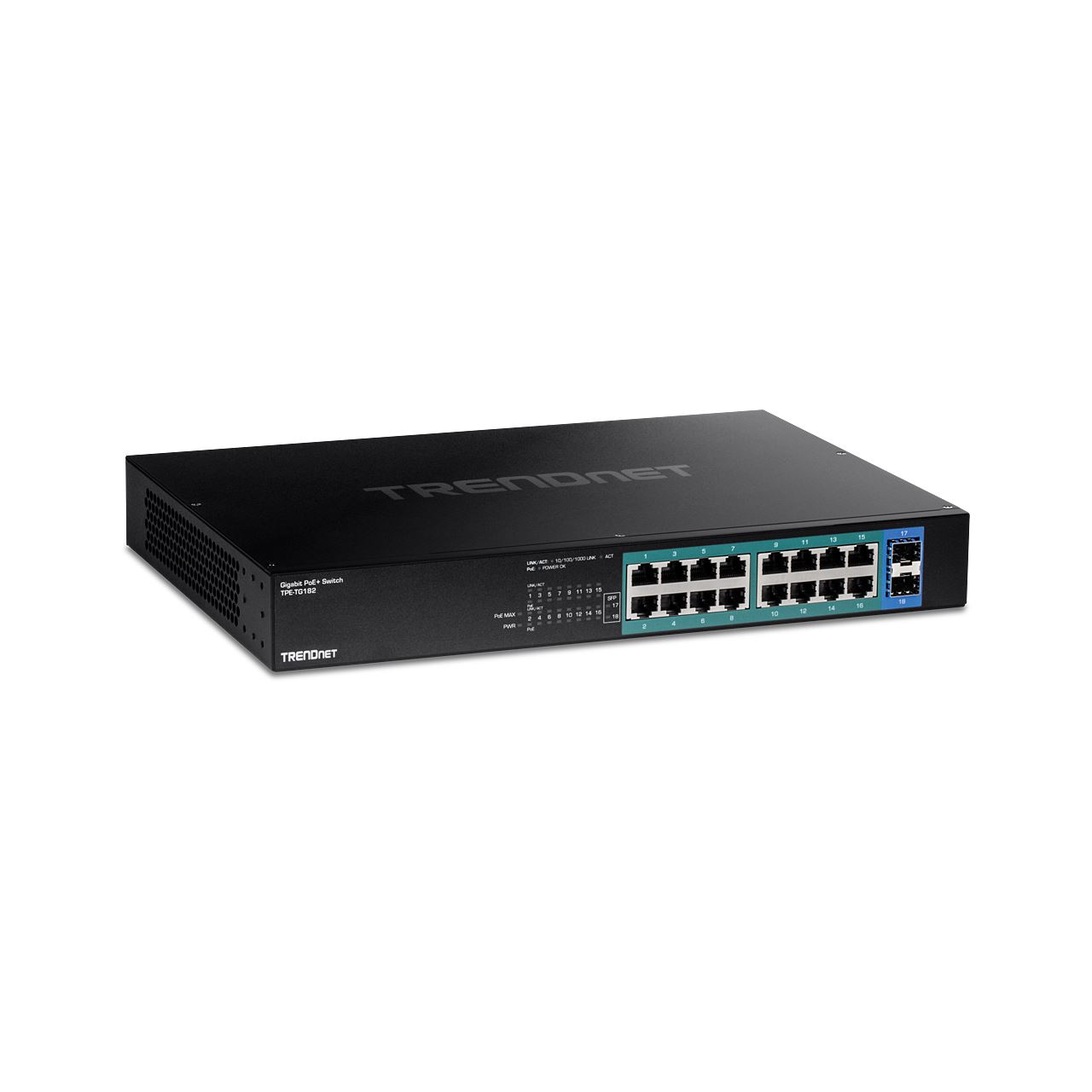 TrendNet 18-Port Gigabit PoE+ Switch (240W)