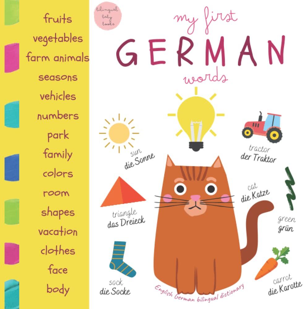 lagARTa - My First German Words English German Bilingual Dictionary Bilingual Baby Books: Kids Learn German First 100 Words Toddler Handbook Englisch Deutsch Buch - Preis vom 09.10.2026 07:28:09 h