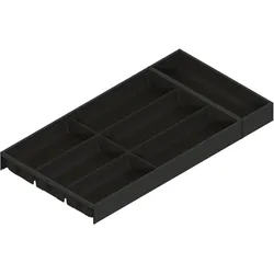 Blum AMBIA-LINE Besteckeinsatz NL600mm,B300mm, Stahl carbonschwarz, Besteckkasten, Schwarz