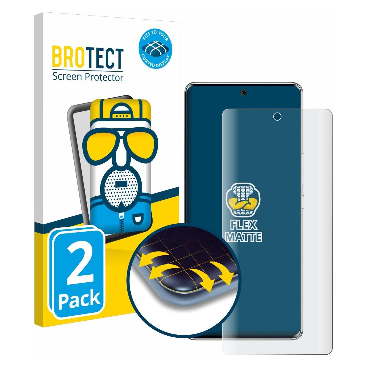 Brotect Fullscreen Schutzfolie Displayschutz Folie Matt Entspiegelungsfolie (5657845)