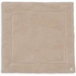Jollein, Krabbeldecke + Spielbogen, Krabbeldecke 100x100cm Fluffy - Sand