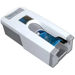 Hygostar, Schuhüberzug, Anziehgerät für Überziehschuhe Hygomat Classic kein Strom nötig, kompakte Bauweise, einfac, Weiss, Grau