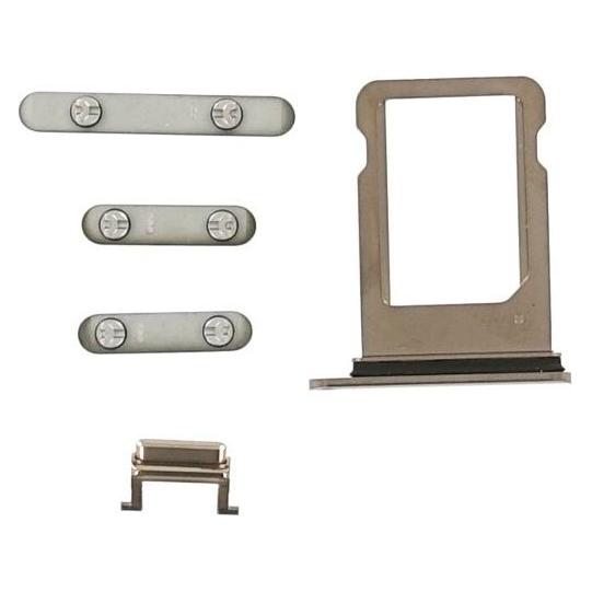 OEM Button Set für iPhone XS gold (Apple iPhone XS) (25446079)
