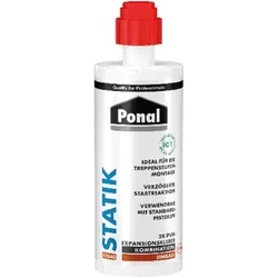 Statik 2K PUR-Expansionskleber hellbraun (MDI-haltig) 165gr Kartusche - braun