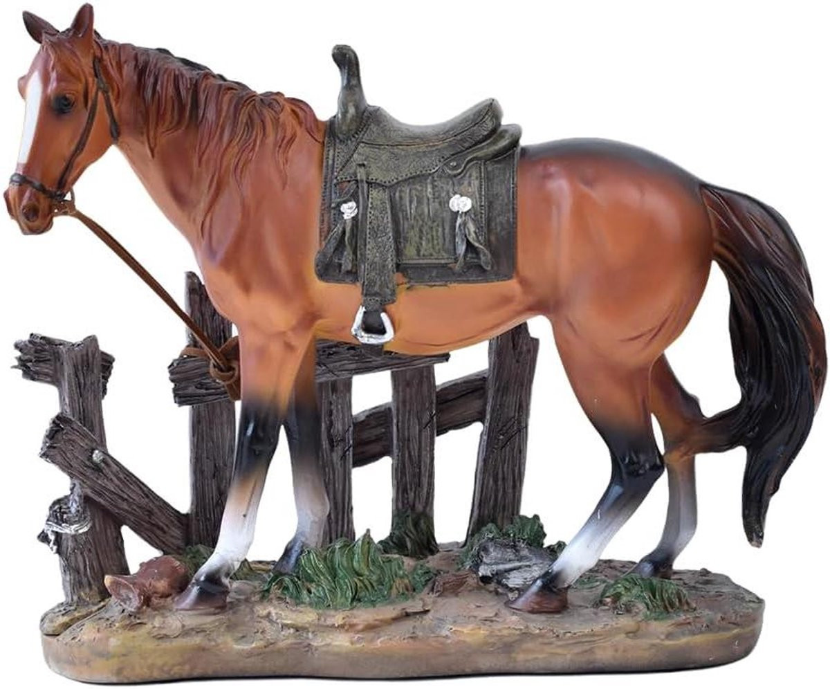 Handgemaakt klassiek paard standbeeld van hars voor decoratie in huis of kantoor