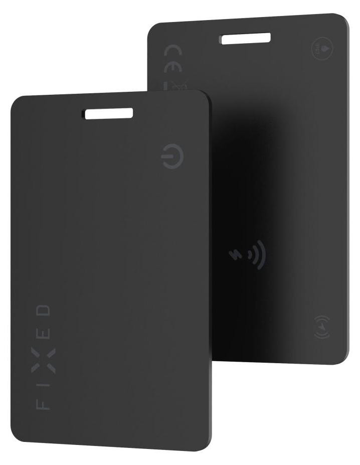 Fixed Tag Card 2 Bluetooth Tracker voor iOS - Zwart