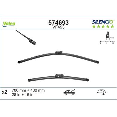 Valeo Wischblatt [Hersteller-Nr. 574693] für Seat, VW, Ford