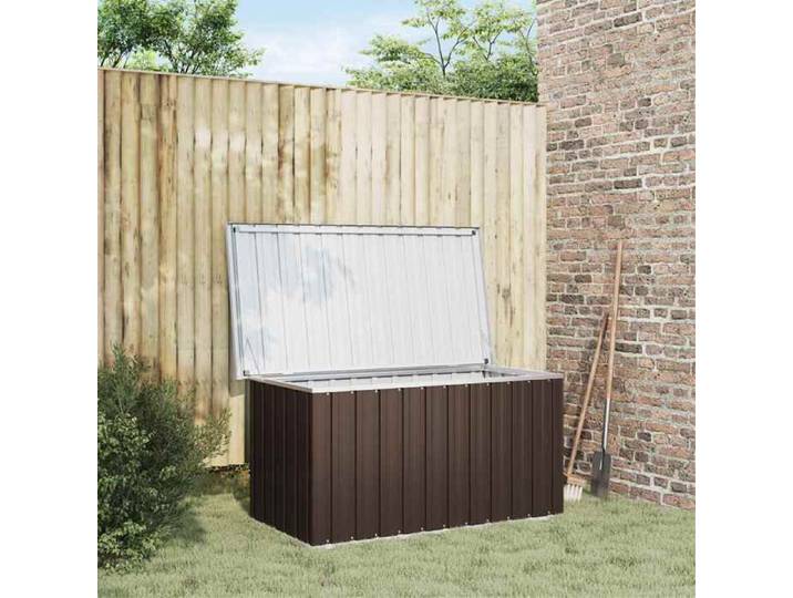 Automne/hiver  Brun Coffre de rangement de jardin Marron 129x67x65cm - Hauteur:65cm DEC3836284