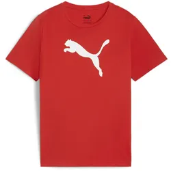 PUMA teamRISE Logo Baumwolltrikot Jungen 01 - PUMA red/PUMA white 116