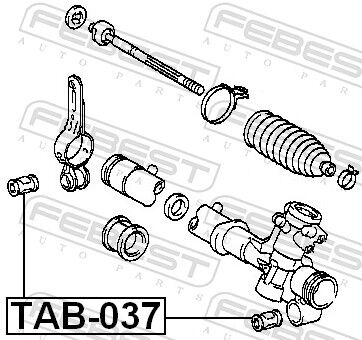 Febest Lagerung, Lenkgetriebe Tab-037 Für Toyota