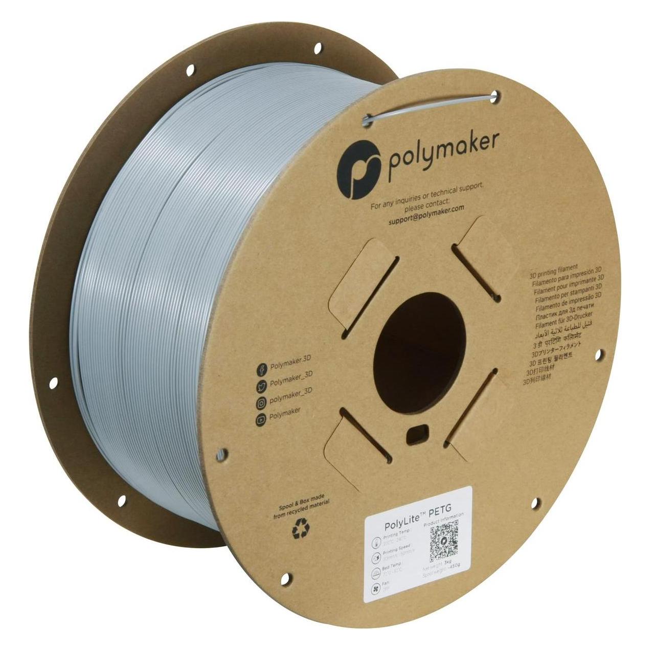 Polymaker PolyLite PETG (PETG, 3000 g, 1.75 mm) (PB01053)