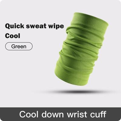Market Central Breathable Sports Wrist Sweatband Tennis Basketball Fitness Wrist Wrap Support green