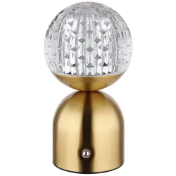 Tischleuchte Beistelllampe LED Touchdimmer Schlafzimmerlampe Nachttisch Messing