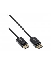InLine DisplayPort 2.0 Kabel 8K4K UHBR schwarz vergoldete Kontakte 1m Audio/Multimedia Digital/Display/Video 1 m (15401P)