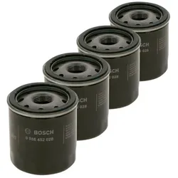 4x Ölfilter BOSCH 0 986 452 028 für Daihatsu Charmant Cuore VII