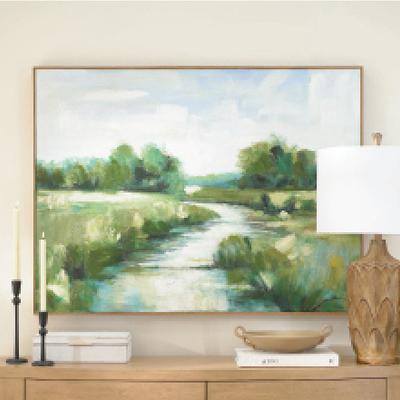 Verdant Waters Canvas Wall Art - Grandin Road